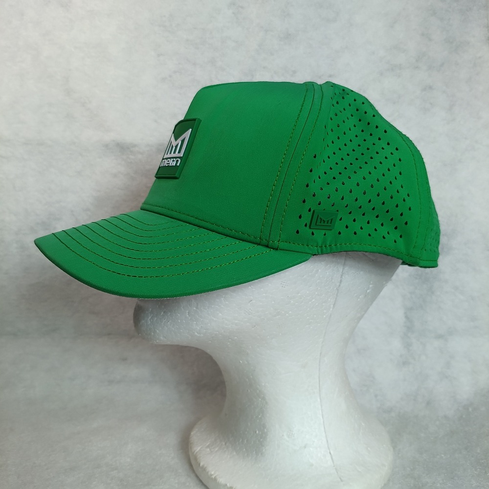 Melin Odyssey Hydro Hat Mens Classic Size Green Perforated Snapback Cap